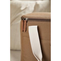 Vue Sac isotherme en rPET VINGA Sloane de couleur marron| Krokrodeal