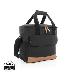 Vue Sac isotherme Impact AWARE™ en toile 16oz recyclé de couleur noir| Krokrodeal