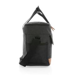 Vue Sac isotherme Impact AWARE™ en toile 16oz recyclé de couleur noir| Krokrodeal