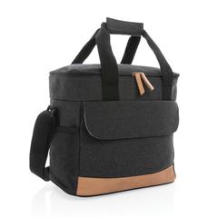 Vue Sac isotherme Impact AWARE™ en toile 16oz recyclé de couleur noir| Krokrodeal