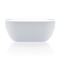 Vue Boîte à Lunch en PP carrée de couleur blanc| Krokrodeal