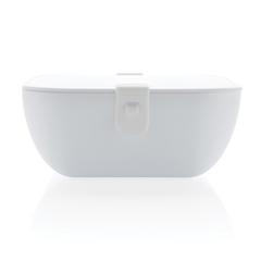 Vue Boîte à Lunch en PP carrée de couleur blanc| Krokrodeal