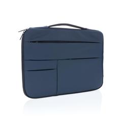 Vue Pochette pour ordinateur 15,6 pouces avec poignée de couleur bleu| Krokrodeal