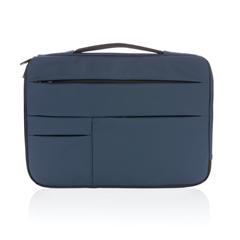 Vue Pochette pour ordinateur 15,6 pouces avec poignée de couleur bleu| Krokrodeal