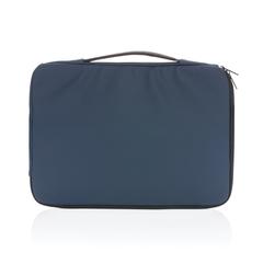 Vue Pochette pour ordinateur 15,6 pouces avec poignée de couleur bleu| Krokrodeal