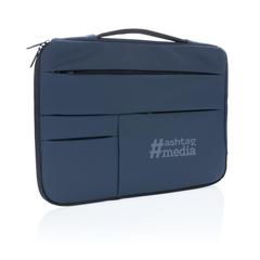 Vue Pochette pour ordinateur 15,6 pouces avec poignée de couleur bleu| Krokrodeal