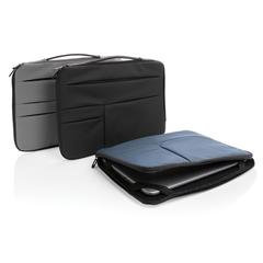 Vue Pochette pour ordinateur 15,6 pouces avec poignée de couleur bleu| Krokrodeal