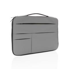 Vue Pochette pour ordinateur 15,6 pouces avec poignée de couleur gris| Krokrodeal