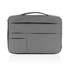 Vue Pochette pour ordinateur 15,6 pouces avec poignée de couleur gris| Krokrodeal