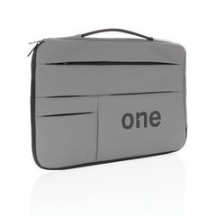 Vue Pochette pour ordinateur 15,6 pouces avec poignée de couleur gris| Krokrodeal