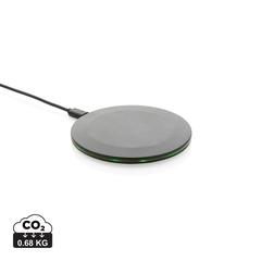 Chargeur rapide sans fil 15W en plastique recyclé RCS publicitaire pas cher