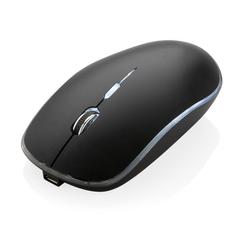 Vue Souris sans fil lumineuse de couleur noir| Krokrodeal