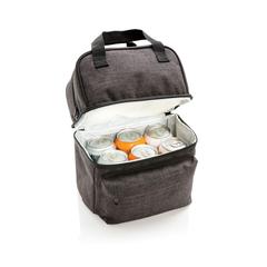 Vue Sac isotherme à 2 petits compartiments de couleur gris| Krokrodeal