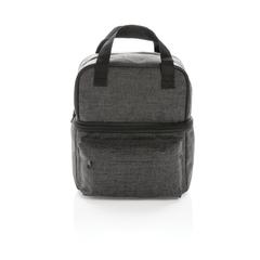 Vue Sac isotherme à 2 petits compartiments de couleur gris| Krokrodeal