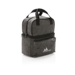 Vue Sac isotherme à 2 petits compartiments de couleur gris| Krokrodeal
