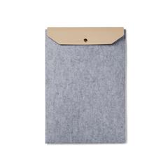 Vue VINGA Pochette pour ordinateur 17" en feutre GRS Albon de couleur gris| Krokrodeal