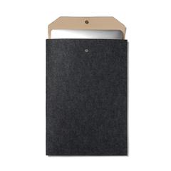 Vue VINGA Pochette pour ordinateur 17" en feutre GRS Albon de couleur noir| Krokrodeal