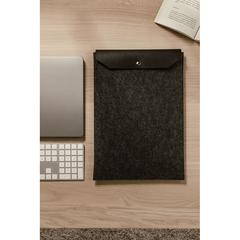 Vue VINGA Pochette pour ordinateur 17" en feutre GRS Albon de couleur noir| Krokrodeal