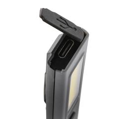 Vue Lampe d'inspection USB rechargeable en plastique RCS Gear X de couleur gris| Krokrodeal