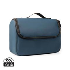 Vue VINGA Trousse de toilette en PU RCS Bermond de couleur bleu| Krokrodeal