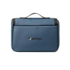 Vue VINGA Trousse de toilette en PU RCS Bermond de couleur bleu| Krokrodeal
