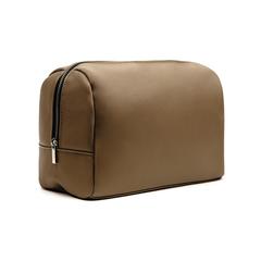 Vue VINGA Trousse de toilette en PU RCS Bermond de couleur marron| Krokrodeal