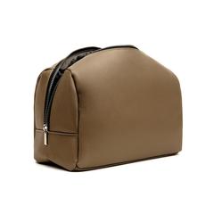 Vue VINGA Trousse de toilette en PU RCS Bermond de couleur marron| Krokrodeal