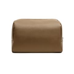 Vue VINGA Trousse de toilette en PU RCS Bermond de couleur marron| Krokrodeal
