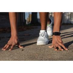 Vue Montre 1'47 avec fréquence cardiaque en TPU recyclé RCS de couleur noir| Krokrodeal