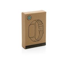 Vue Montre 1'47 avec fréquence cardiaque en TPU recyclé RCS de couleur noir| Krokrodeal