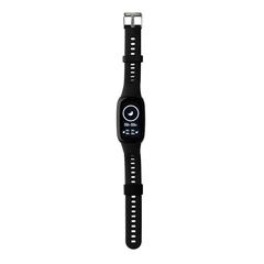 Vue Montre 1'47 avec fréquence cardiaque en TPU recyclé RCS de couleur noir| Krokrodeal