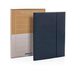 Vue Conférencier A4 avec fermeture magnétique Impact Aware™ de couleur bleu| Krokrodeal