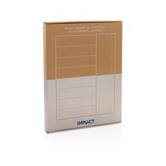 Vue Conférencier A4 avec fermeture magnétique Impact Aware™ de couleur bleu| Krokrodeal