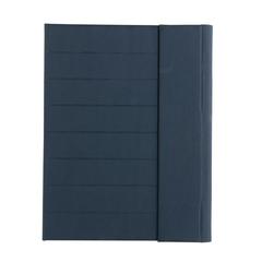 Vue Conférencier A4 avec fermeture magnétique Impact Aware™ de couleur bleu| Krokrodeal