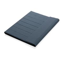 Vue Conférencier A4 avec fermeture magnétique Impact Aware™ de couleur bleu| Krokrodeal
