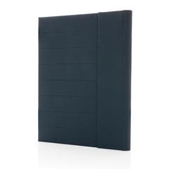 Vue Conférencier A4 avec fermeture magnétique Impact Aware™ de couleur bleu| Krokrodeal