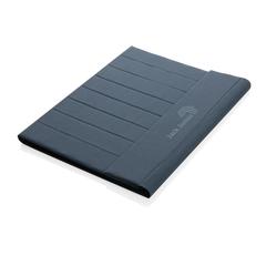 Vue Conférencier A4 avec fermeture magnétique Impact Aware™ de couleur bleu| Krokrodeal