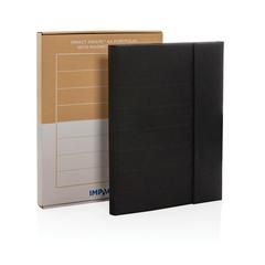 Vue Conférencier A4 avec fermeture magnétique Impact Aware™ de couleur noir| Krokrodeal