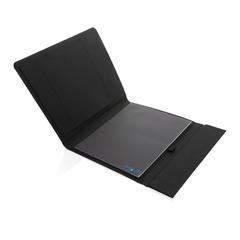 Vue Conférencier A4 avec fermeture magnétique Impact Aware™ de couleur noir| Krokrodeal