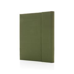 Vue Conférencier A4 avec fermeture magnétique Impact Aware™ de couleur vert| Krokrodeal
