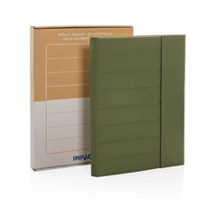 Vue Conférencier A4 avec fermeture magnétique Impact Aware™ de couleur vert| Krokrodeal