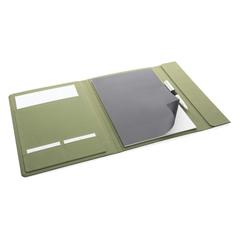 Vue Conférencier A4 avec fermeture magnétique Impact Aware™ de couleur vert| Krokrodeal