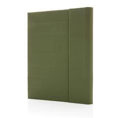 Vue Conférencier A4 avec fermeture magnétique Impact Aware™ de couleur vert| Krokrodeal