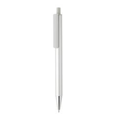 Vue Stylo en aluminium recyclé certifié RCS Amisk de couleur gris| Krokrodeal