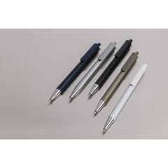 Vue Stylo en aluminium recyclé certifié RCS Amisk de couleur gris| Krokrodeal