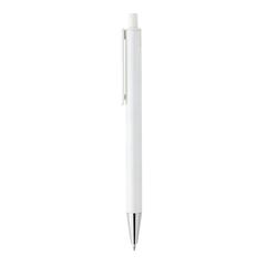Vue Stylo en aluminium recyclé certifié RCS Amisk de couleur blanc| Krokrodeal