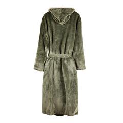 Vue VINGA Peignoir de luxe en peluche RPET GRS Louis taille L-XL de couleur vert| Krokrodeal
