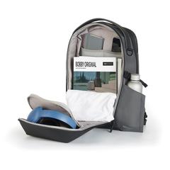 Vue Sac à dos Bizz de couleur gris| Krokrodeal
