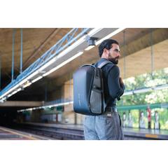Vue Sac à dos Bizz de couleur gris| Krokrodeal