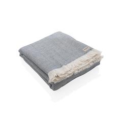 Vue Serviette 4 Saisons Ukiyo Hisako AWARE™ Made in Europe de couleur bleu| Krokrodeal
